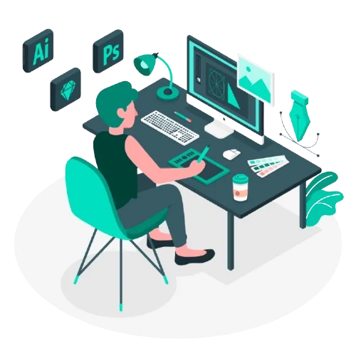 Key features of the service highlighted visually